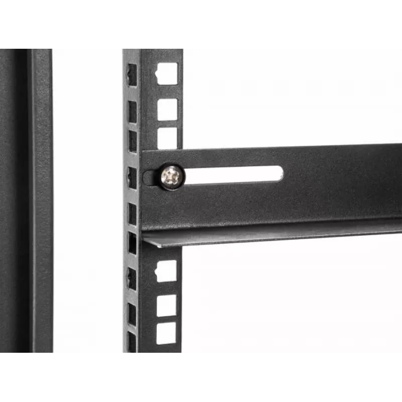 Kinnitusklamber DeLOCK 19 tolli 450x40mm 2 tk Must Metall