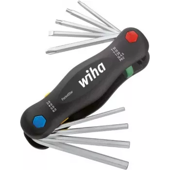 Taskutööriist Wiha PocketStar 12 cm klaaskiust multiriist, kompaktne kaasaskantav käsitööriist