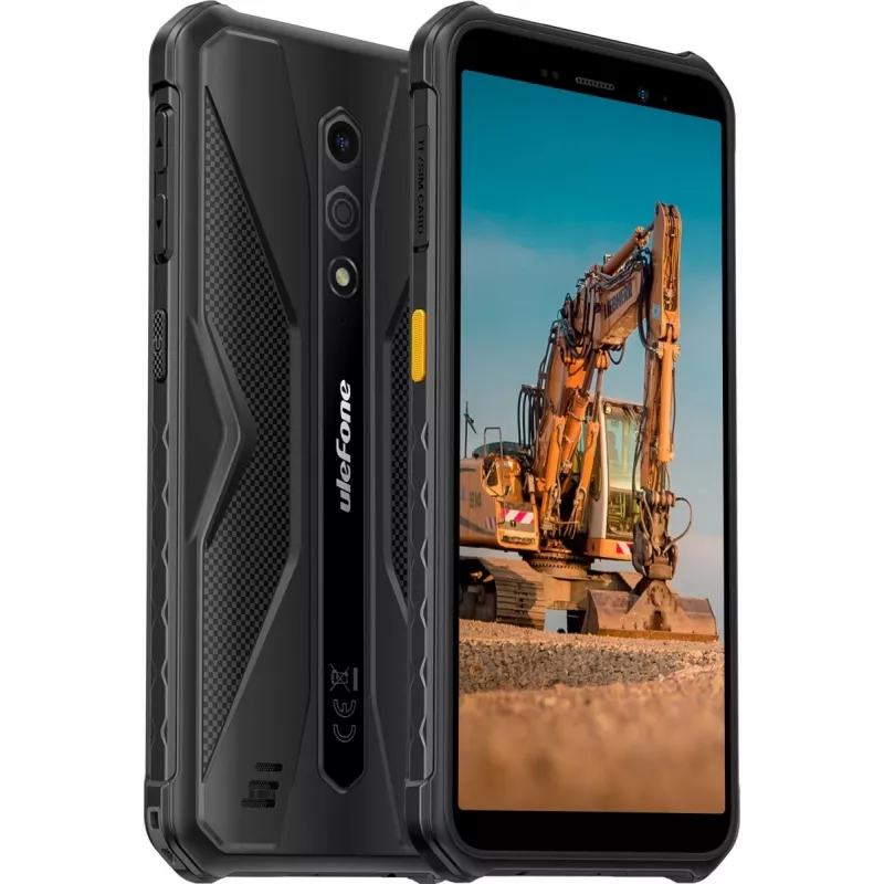 Vastupidav nutitelefon UleFone Armor X12 — 3GB muutmälu, 32GB salvestusruum, täiesti must