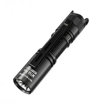 Käsilamp Nitecore MT1A Pro — LED 50 lm, USB-laetav, 1100 mAh, alumiinium, veekindel, põrutuskindel, must