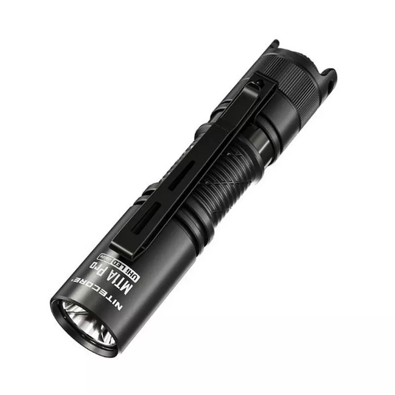 Käsilamp Nitecore MT1A Pro — LED 50 lm, USB-laetav, 1100 mAh, alumiinium, veekindel, põrutuskindel, must
