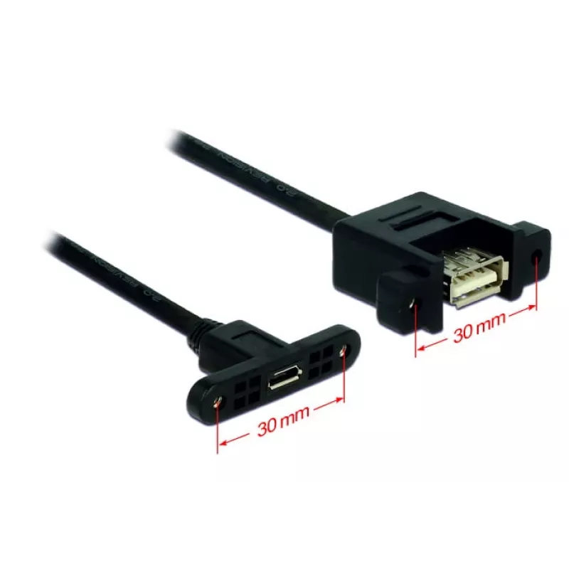 USB-kaabel Micro-USB B USB A DeLOCK 85109 0,25 m