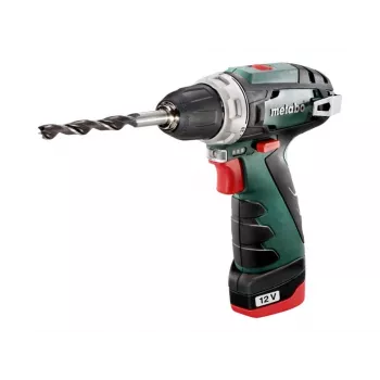 Püstolkäepidemega puurmasin Metabo PowerMaxx BS Basic 1400 RPM, must, roheline