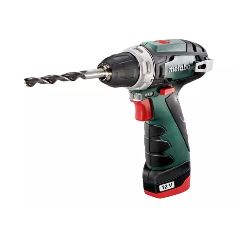 Püstolkäepidemega puurmasin Metabo PowerMaxx BS Basic 1400 RPM, must, roheline