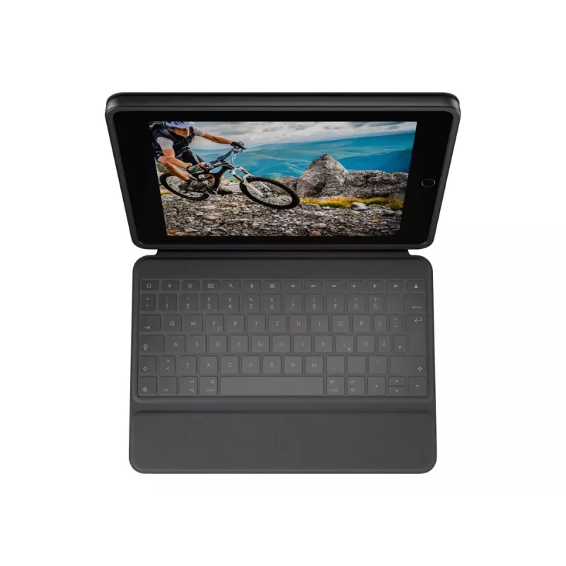 Logitech Rugged Folio - QWERTY - Hispaania - 1,8 cm - 1,2 mm - Apple - iPad (10. põlvkond) Mudel: A2696 - A2757 - A2777