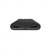 Kaasaskantav laadija Silicon Power QP15 10000 mAh, LiPo, 2x USB-A + 2x USB-C, Micro-USB sisend, must