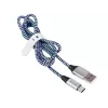 Tracer TRAKBK46266 USB-kaabel USB 2.0 1 m USB C USB A Must Sinine Hõbedane