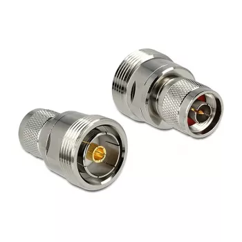 Koaksiaaladapter DELOCK 88841 — isane 7/16 isasele 7/16, 29×42,2×29 mm, 1 tk