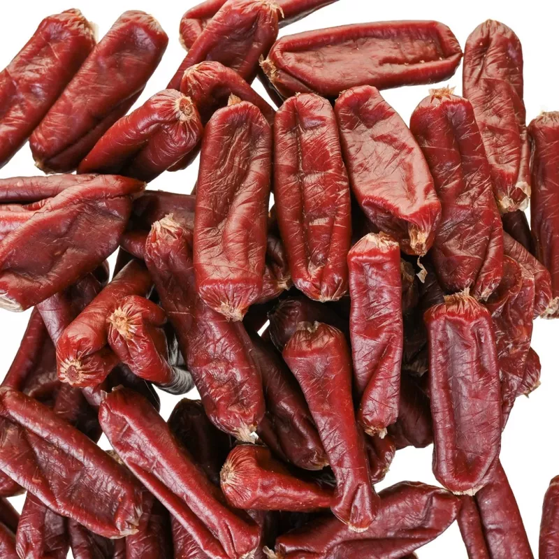 Koerte maiused PETITTO pehmed veiselihavorstid 500 g — pehmed treeningusnäkid, 33% valku, 4% rasva, gluteeni- ja suhkruvaba