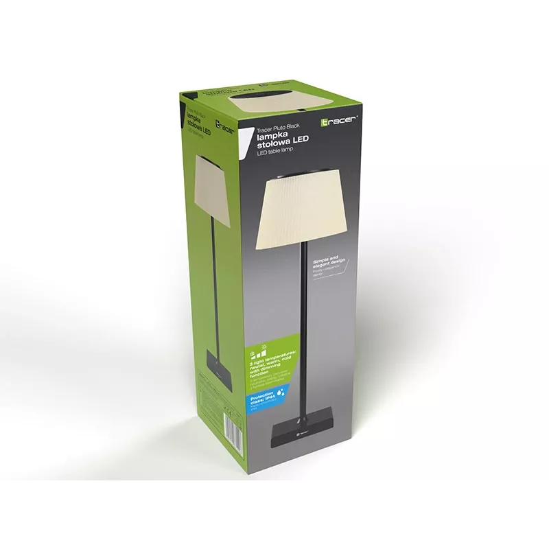 Laualamp TRACER Pluto Black TRAOSW47234 LED reguleeritava heledusega