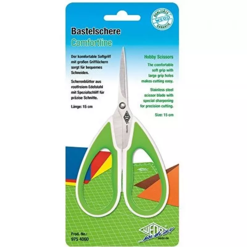 Käärid WEDO 975 4060 Sirge lõige Roheline Valge 215mm