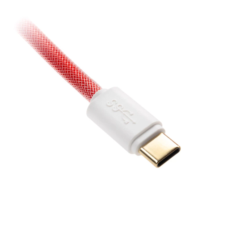 Ducky Premicord USB-kaabel 1,8 m USB A USB C Roosa