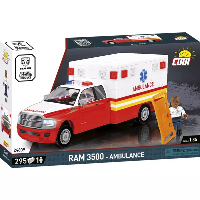 Ehitusmänguasi Cobi RAM 3500 kiirabi mudel 24609 ehitusklotside komplekt