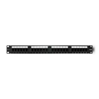 Paigalduspaneel RACK 24 porti, kat.6 UTP