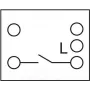 Delock - Easy 45 - Druckschalter - 1 Kippschalter - 10 A - AC 250 V - valge, RAL 9003 (81359)