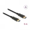 DeLOCK HDMI-kaabel 5 m Tüüp A Standard Isane Isane 48 Gbit/s Must