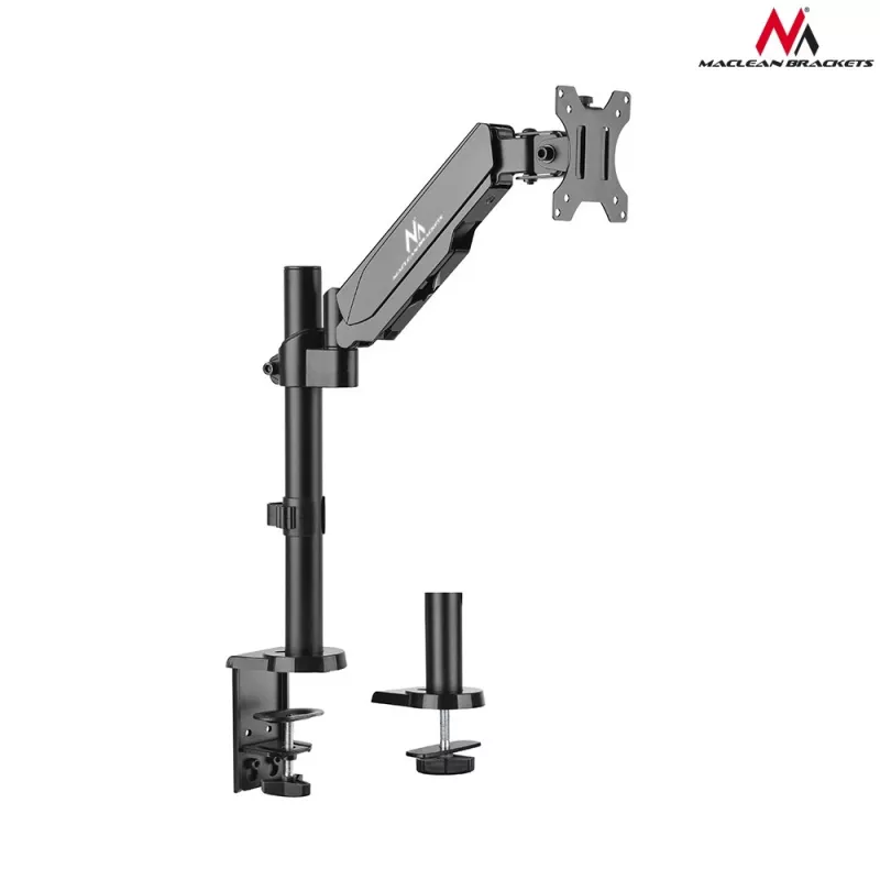 Lauamonitori kinnitus MACLEAN MC-775 kuni 32-tollistele (81,3 cm) ekraanidele, VESA 75x75–100x100, kuni 8 kg, hall