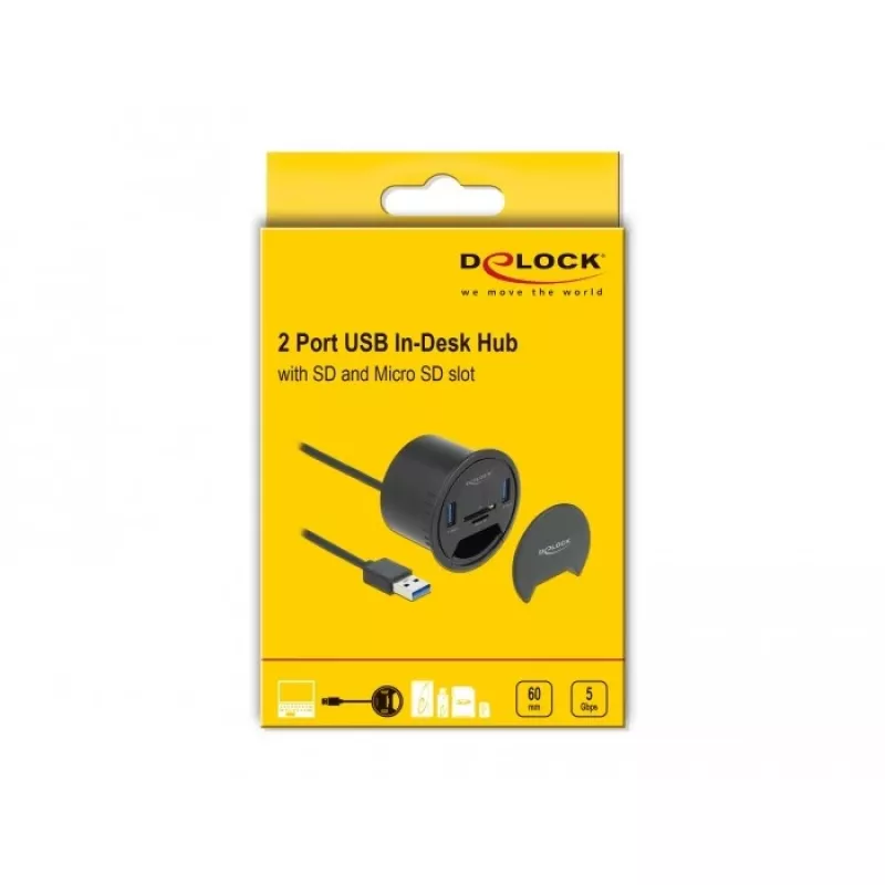 Pistikupesa DeLOCK 64152 Must 1 tk Karbis