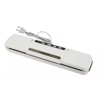 Tööpinna vaakumpakendaja ESPERANZA EKV002 — kompaktne plastkorpus, 30 cm töölaius, 110 W, valge