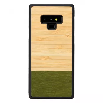 Man and wood nutitelerfoni ümbris Samsung Galaxy Note 9 jaoks — bambusmets must