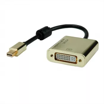 Video kaabli adapter ROLINE 12.03.3176 Mini DisplayPort -> DVI-D 0,1 m