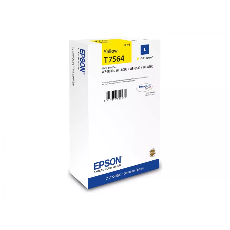 Epson C13T75644N tindikassett 1 tk Originaal suure (L) mahutavusega Kollane