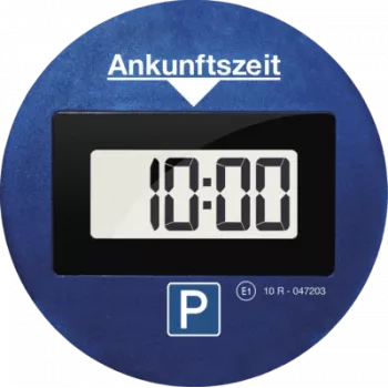 Electronic parking disc Needit Park Lite One — sinine, ABS/PMMA, CR‑2450 3V, 100×100×18 mm