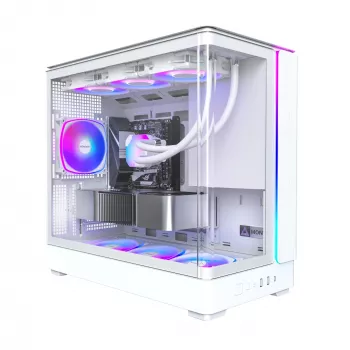 PC Case Montech KING 15 PRO Valge — Micro ATX / Mini-ITX, Midi Tower