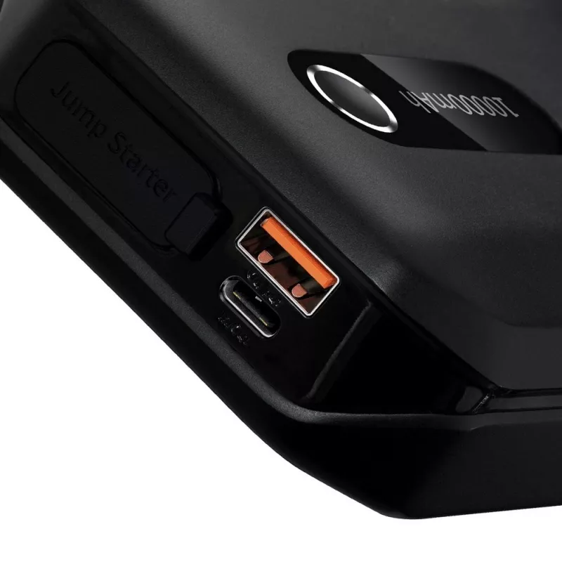 Akupank/Hüppekäiviti Baseus Pro+ Auto Hüppekäiviti, 12000mAh, 1200A, USB (Must)
