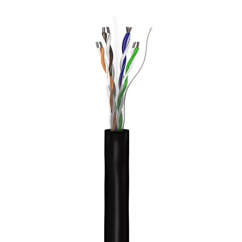 Võrgukaabel Goobay CAT 6 U/UTP 100 m Must