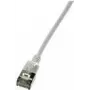 LogiLink SlimLine - ühenduskaabel - RJ-45 (M) kuni RJ-45 (M) - 1 m - SSTP, PiMF - CAT 6a - varjestatud, halogeenivaba, vormitud, takerdumisvastane - hall, RAL 7035