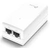 TP-Link 24V passiivne PoE-adapter, Gigabit Ethernet, 10,100,1000 Mbit/s, 10/100/1000, Cat3, Cat4, Cat5, Cat5e, Cat6, Valge, 100 m