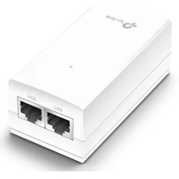 TP-Link 24V passiivne PoE-adapter, Gigabit Ethernet, 10,100,1000 Mbit/s, 10/100/1000, Cat3, Cat4, Cat5, Cat5e, Cat6, Valge, 100 m