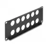 DeLOCK jaotuspaneli lisatarvik 88054 Rack mounting 2U Must