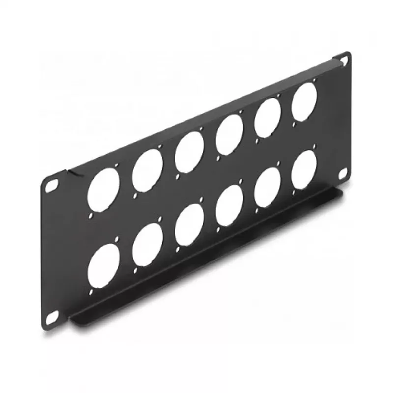DeLOCK jaotuspaneli lisatarvik 88054 Rack mounting 2U Must