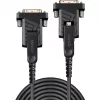 Lindy 10m kiudoptiline hübriidne Micro-HDMI 18G kaabel eemaldatavate HDMI- ja DVI-pistikuga