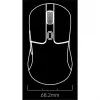 Mänguhiir Keychron M3 paremakäeline RF-juhtmevaba + Bluetooth optiline 26000 DPI valge