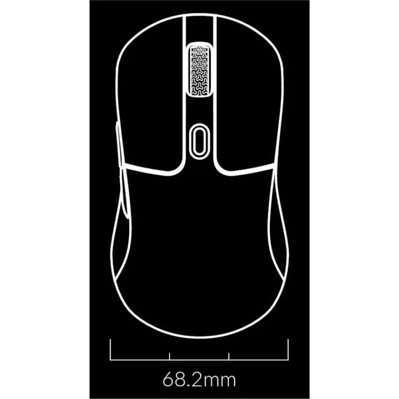 Mänguhiir Keychron M3 paremakäeline RF-juhtmevaba + Bluetooth optiline 26000 DPI valge