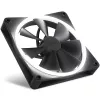 Korpuse ventilaator NZXT F140 RGB 14 cm, must, 500–1800 RPM, Fluid Dynamic Bearing, 4-pin, 18 LED-i