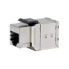 Varjestatud Cat6 Keystone Inline Coupler 8 tk komplekt, EQUIP — lame ehitus, RJ-45, 17×35,5×24,4 mm, hõbedane