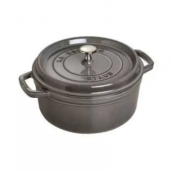 Staub 40509-312-0 kastrul 5,25 L ümmargune grafiit, hall