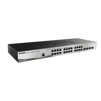 D-Link DGS-1210-28/ME/E võrgulüliti hallatav L2+ Gigabit Ethernet (10/100/1000) 1U Must, Hall