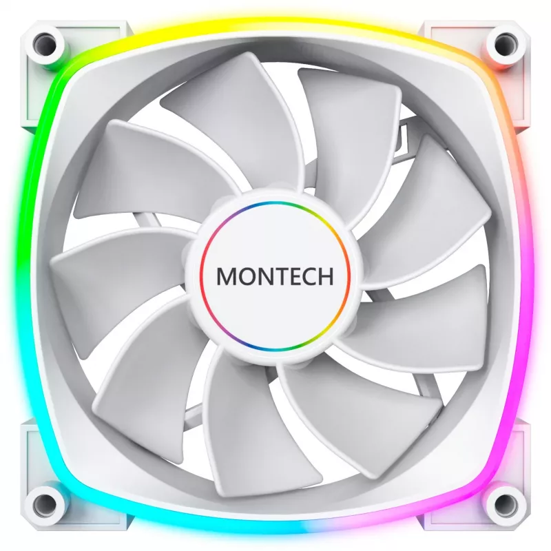 Montech RX140 PWM 140mm ARGB korpuse ventilaator - valge