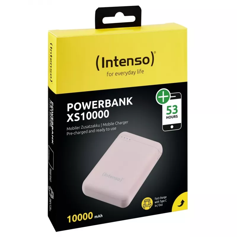 Intenso XS10000 liitiumpolümeer (LiPo) 10000 mAh roosa