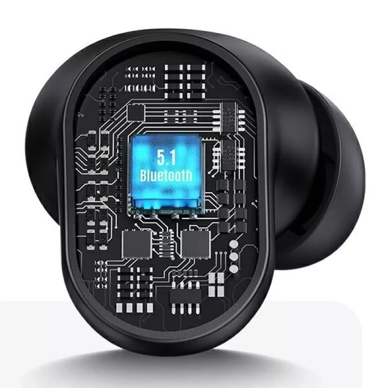 Juhtmevabad TWS-kõrvaklapid usams BH seeria BHUBH03 Bluetooth 5.1, punane — kõrvaklapid, laadimisümbrisega