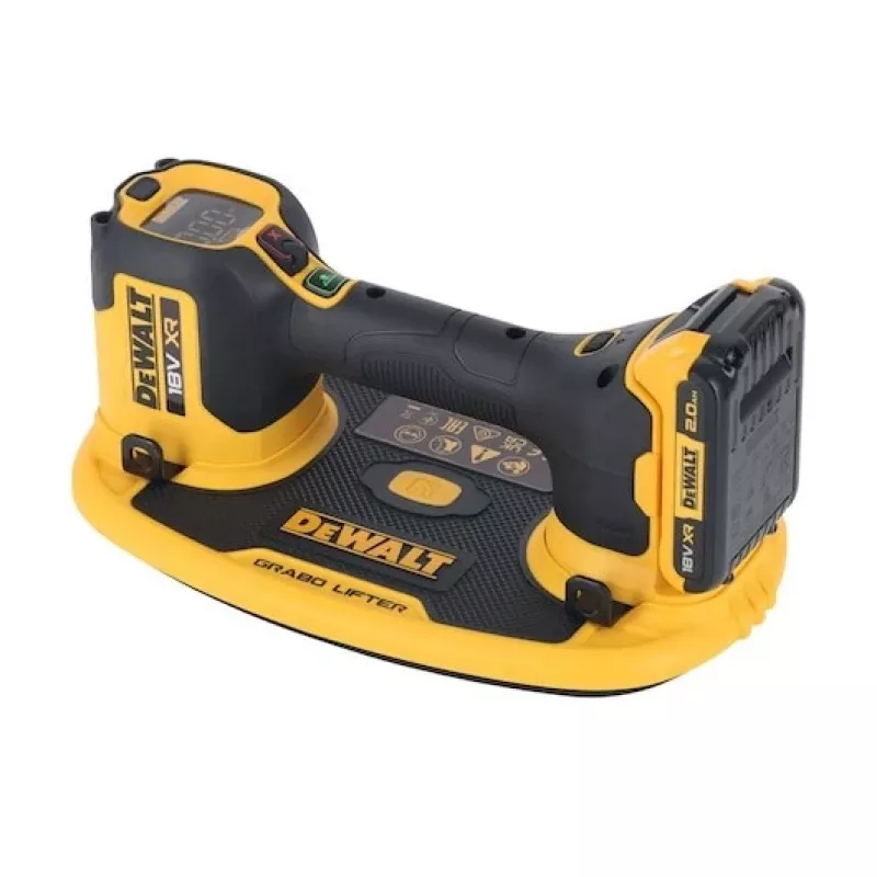 Vaakumtõstuk DeWalt GRABO DCE590N 18V juhtmevaba kaasaskantav imitööriist, 1 imikapp, max koormus 120 kg