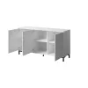 MARMO 3D kummut 150x45x80.5 cm valge matt/marble valge