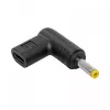 Kaabli soovahetaja Akyga AK-ND-C04 USB-C kuni 4,0 x 1,7 mm Must