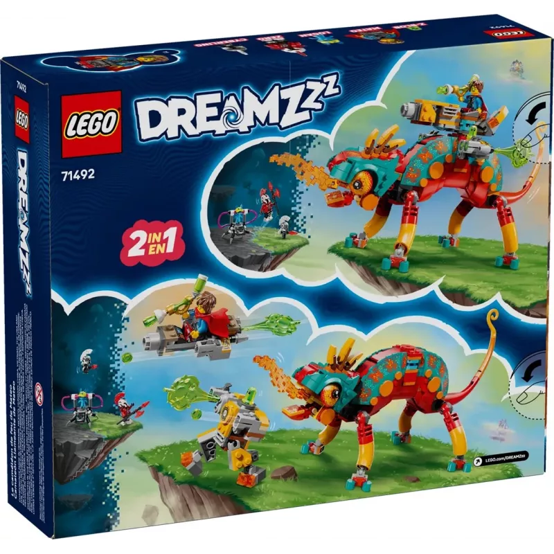 LEGO 71492 Dreamzz Mateo tulekameeleoni mängukomplekt, ehitusklotside mudel loovaks ehitamiseks