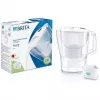 Veefiltri kann BRITA Aluna läbipaistev valge — 2,4 L kogumahutavus / 1,4 L filtreeritud, MAXTRA, nõudepesumasinakindel